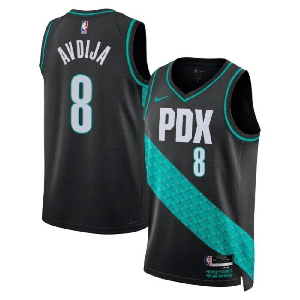 Deni Avdija Portland Trail Blazers Unisex 2022/23 Swingman Jersey - City Edition - Black-Pro Kit Vault | Brand New 26/27 Sports Jerseys